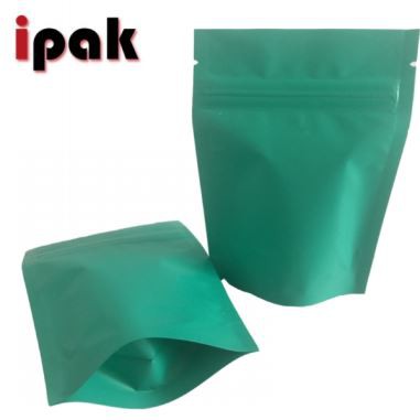 Kilitli alüminyum folyo poşet yeşil çay ambalajlama için